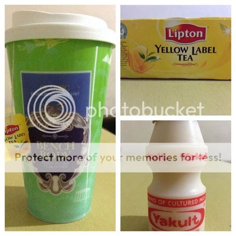 pianytea|D.I.Y Yakult Tea Using Lipton Yellow Label Tea .